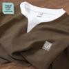 JEANSWEST LIFE Men's Waffle Knit Long Sleeve T-Shirt