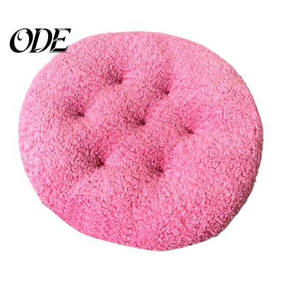 Futon Design Kissen Sitz Rund Pelzig Kurzer Plüsch Oberfläche Extra Dick Stuhl Boden Anti-Rutsch Einfarbige