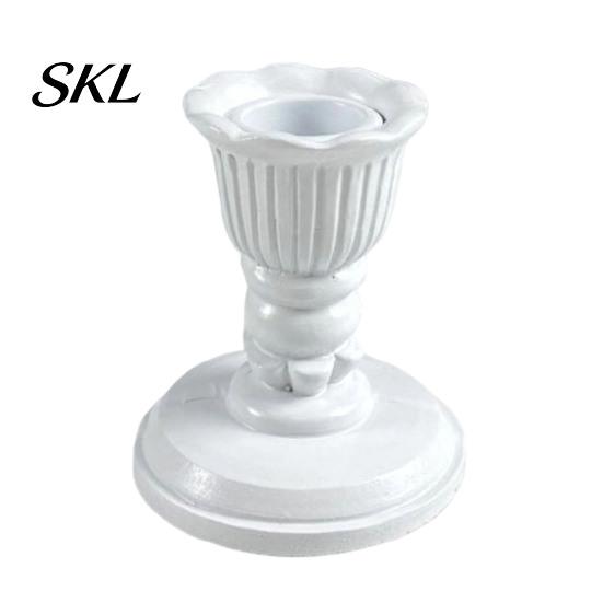 Elegant Candle Holder Vintage Taper Holder, Nostalgic Resin Candlestick Decorative Soft Decoration Accessories Stand for Wedding Party Dinning