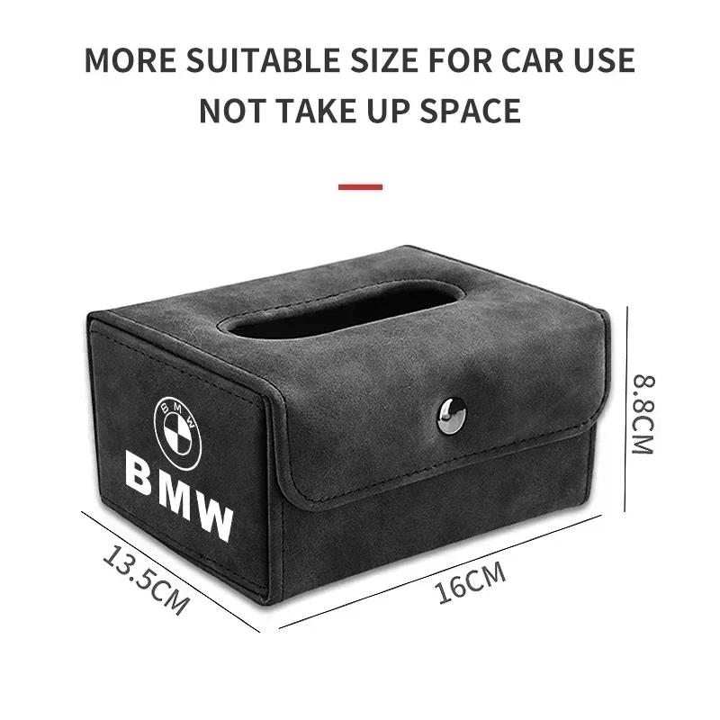 XTOYS1 Portable Car Tissue Box For BMW M M3 M5 F10 F30 F20 E28 E30 E34 E36 E39 E46 E91 Performance X1 X2 X5 Auto Goods Accessories