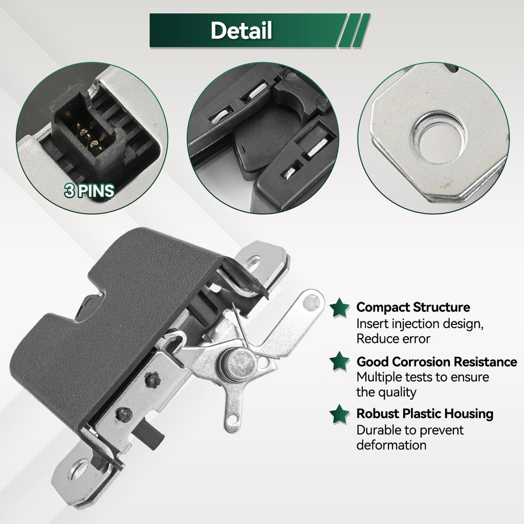 Tailgate Boot Lock Latch Catch Mechanism For VW MULTIVAN MK5 Mk6 TRANSPORTER T5 T6 7E5827505B 7E5827505A 7E5827505C 7E5827505D