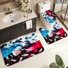 3Pcs Flannel Toilet Mat Set MTSJTvanitas'S Journal Bathroom Rug Bath Carpet Non Slip Home Decor