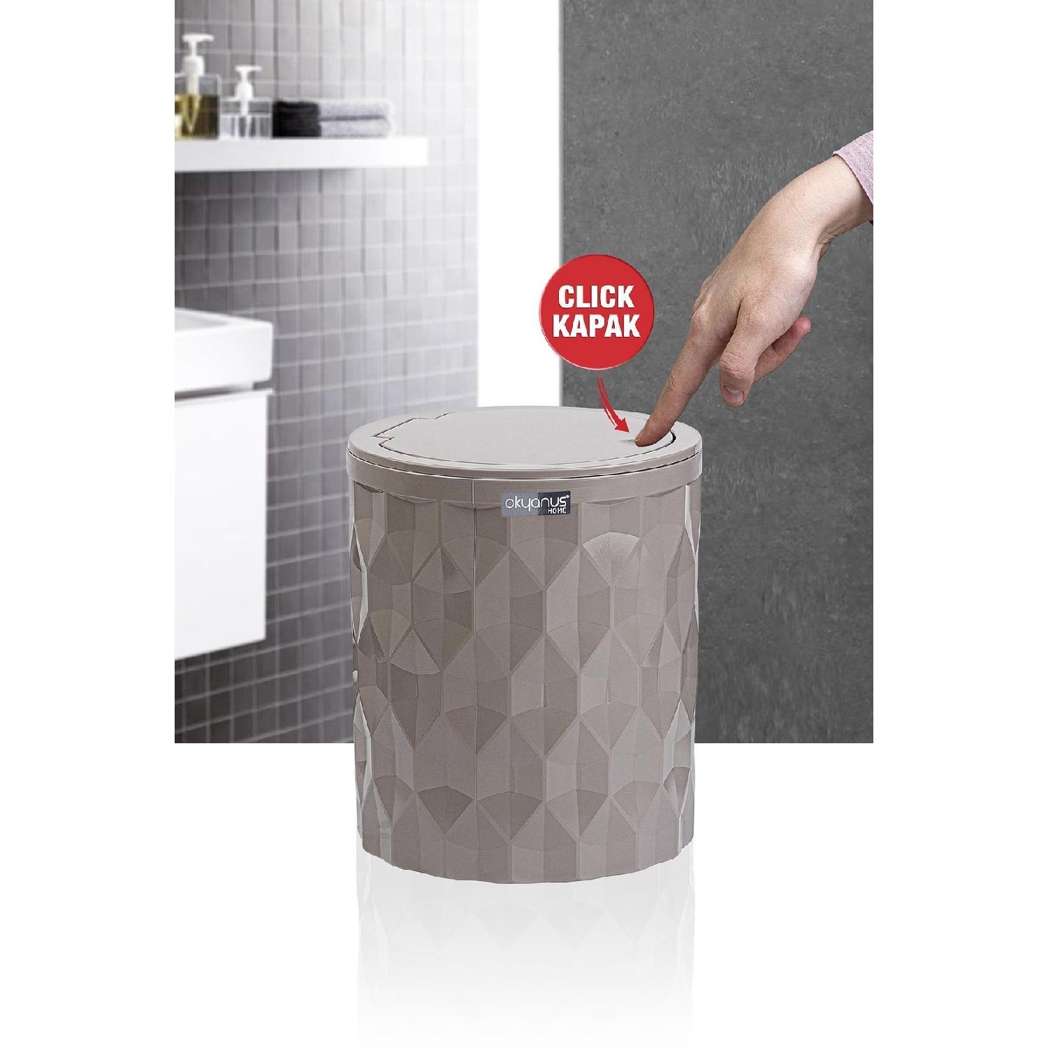 

Мусорный бак с крышкой Diamond Mink Click