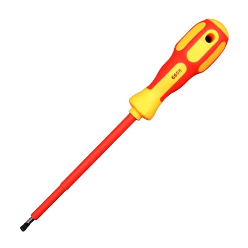 Strong Carbon Steel Insulated Screwdriver Created For Prolonged Service In Electrical And Home Improvement Projects
