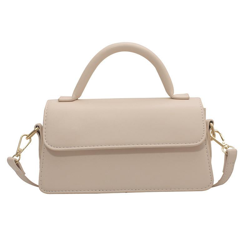 Модная ретро маленькая сумка через плечо, повседневная шикарная, уличный стиль, женская сумка через плечо бежевый