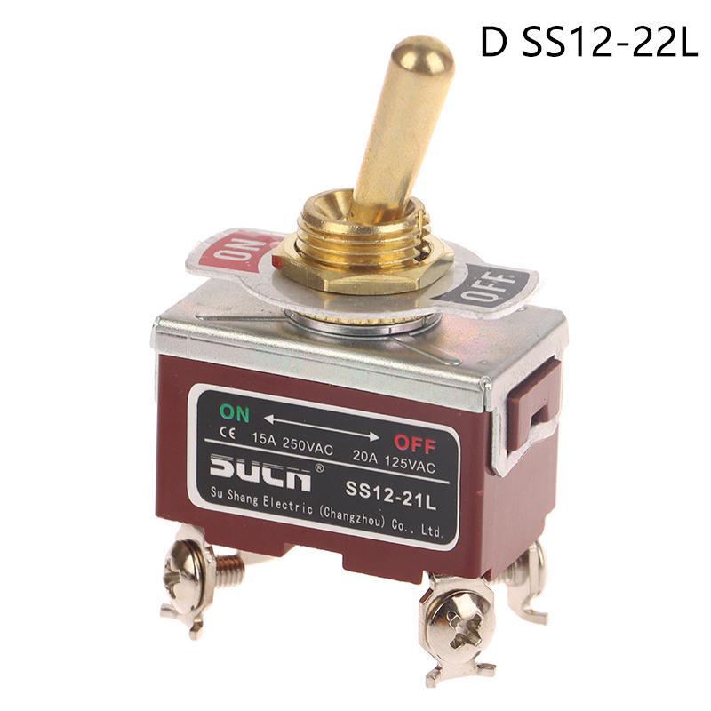Toggle Switch Welding Straight Leg Rocker Lever Ss12-21L Ss12-13L Ss12-23Fl Ss12-22L 3/4/6 Foot 3/2 Gear Power Toggle Switch