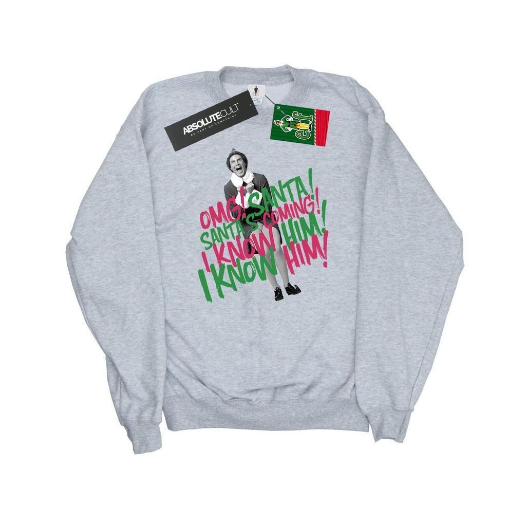 Elf Womens/Ladies Santa´s Coming Sweatshirt