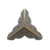 12 Pcs Decorative Antique Brass Golden Silvery Jewelry Wine Gift Box Wooden Case Chest Edge Cover Corner Protector Guard with Nails