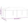 Folding Party Tent Blue 3x6 M