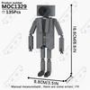 MOOXI Animeserie Skibidi Toalett Figurer Monitorfolk Lydmann Byggeklosser Modell MOC Kloss DIY Montessori Leke Barnegaver