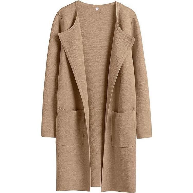 Winter Woolen Coat for Women Lapel Comfort Casual Autumn Autumn Autumn