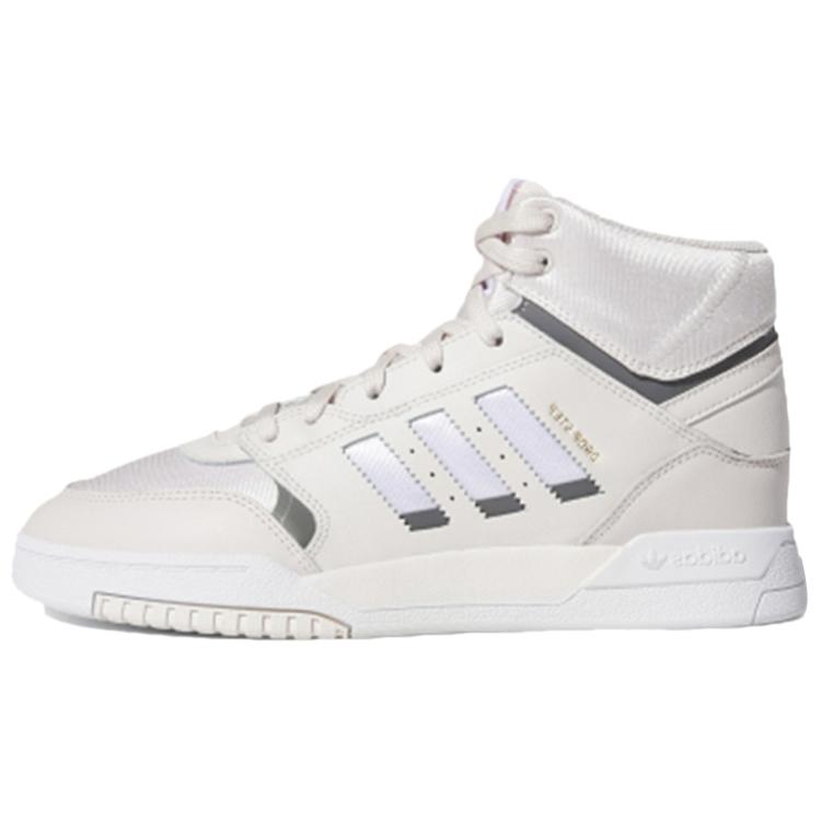 Adidas Originals Drop Step Comfortable Versatile Non-Slip Durable Lightweight High-Top Skate Shoes Women Sneakers Beige EE5230