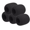 5Pcs Microphone Foam Windshield Windscreen Noise Reduction Sponge Mic Cover for Handheld Condenser