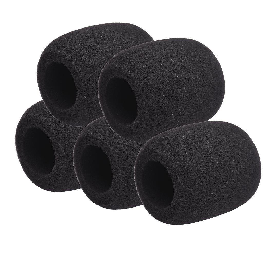 5Pcs Microphone Foam Windshield Windscreen Noise Reduction Sponge Mic Cover for Handheld Condenser