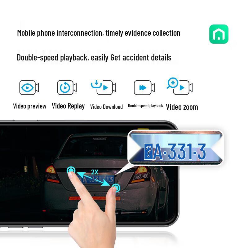 360 M320 2K+ Dual-Lens Dash Cam (CN Version)