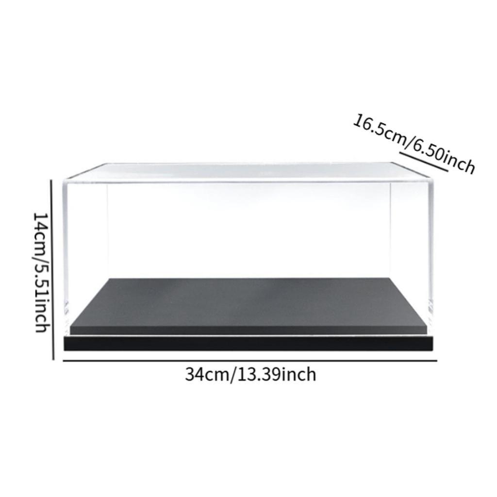 Clear Acrylic Case Storage Organizer Crafts Dustproof with Base Toy Cars Showcase Car Model Storage for Cosmetics Toys Souvenirs
