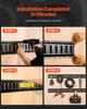 E Track Tie Down Rail Kit, 5' Steel Rails, 4 Pack, Secure Cargo & Heavy Loads Up To 2000 Lbs, Heavy Duty Etrack Rails with Screws for Garages, Vans,