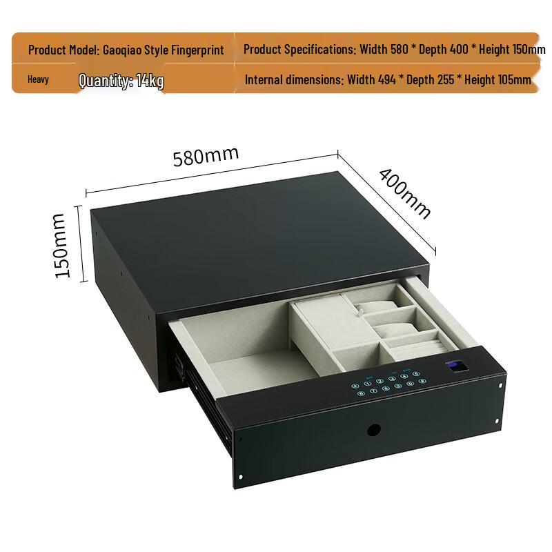 Tiger Brand Mini Bedside Drawer Security Safe