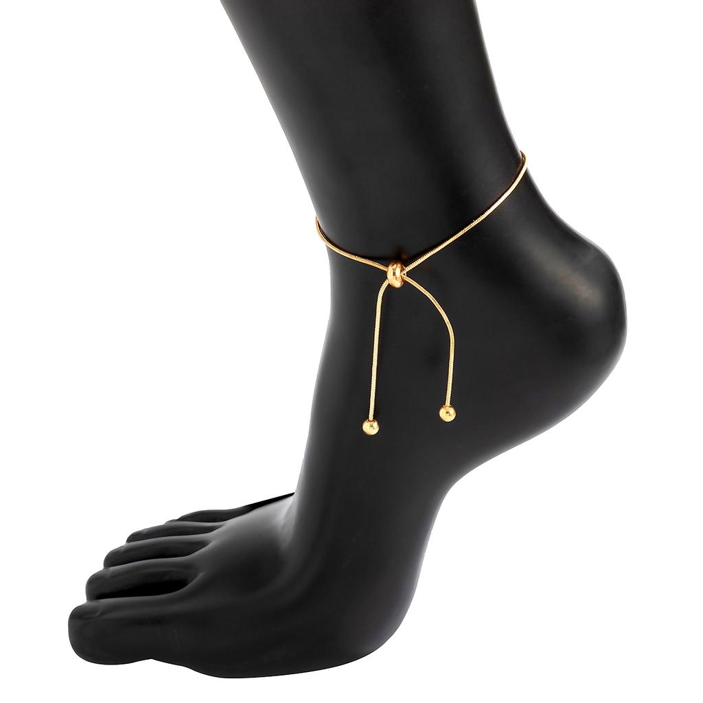 Ingemark Adjustable Chain Anklet Bracelet for Women Vintage Fashion Simple Thin Chain Anklet Female Foot Beach Jewelry 2026 Gift