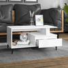 VidaXL Coffee Table White 90x49x45 Cm Engineered Wood