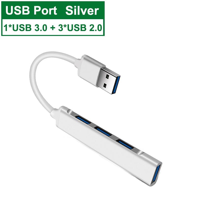 USB C HUB 3.0 Tipo C 3.1 4 Portas Multi Splitter Adaptador OTG Para Lenovo Xiaomi Macbook Pro 13 15 Air Pro PC Acessórios para Computador