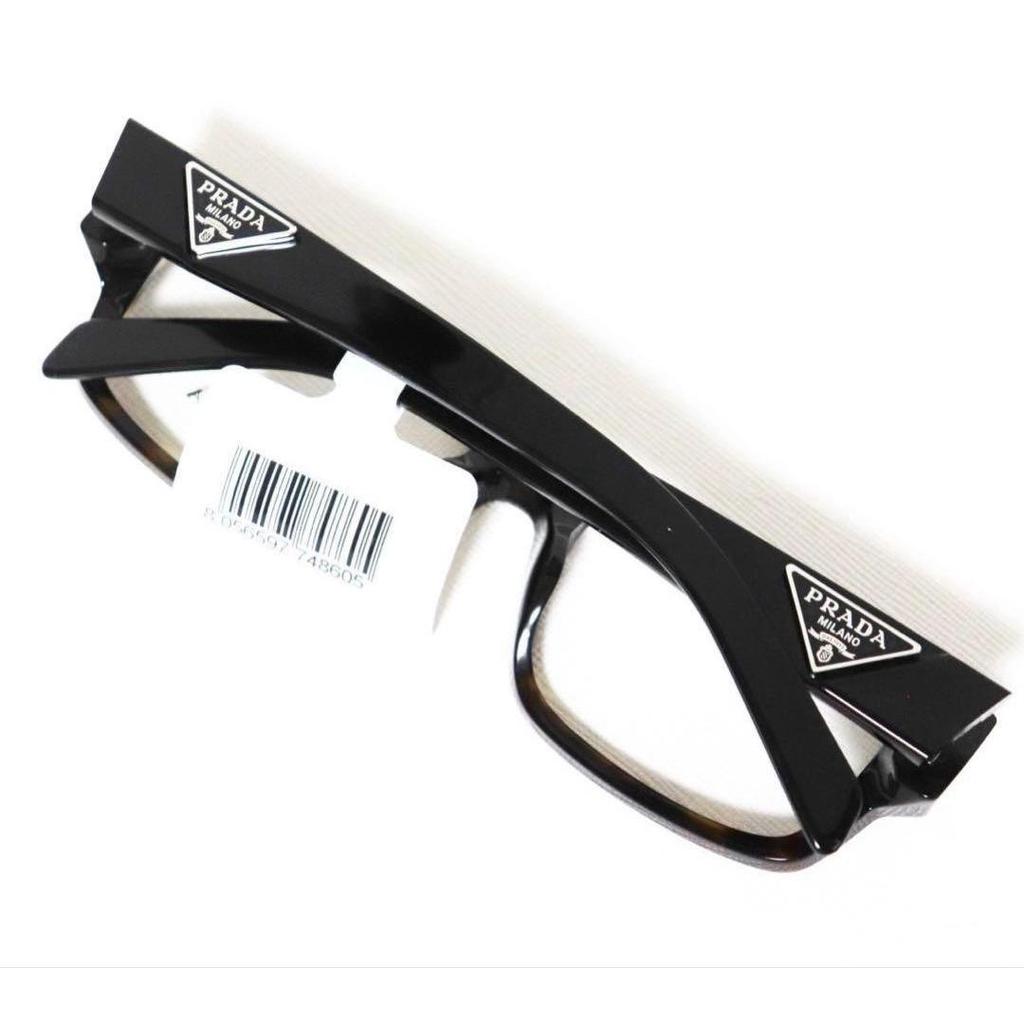 Used "Prada" Brand New with Box Made in Italy Full Rim Tortoiseshell Pattern Glasses Frame Unisex