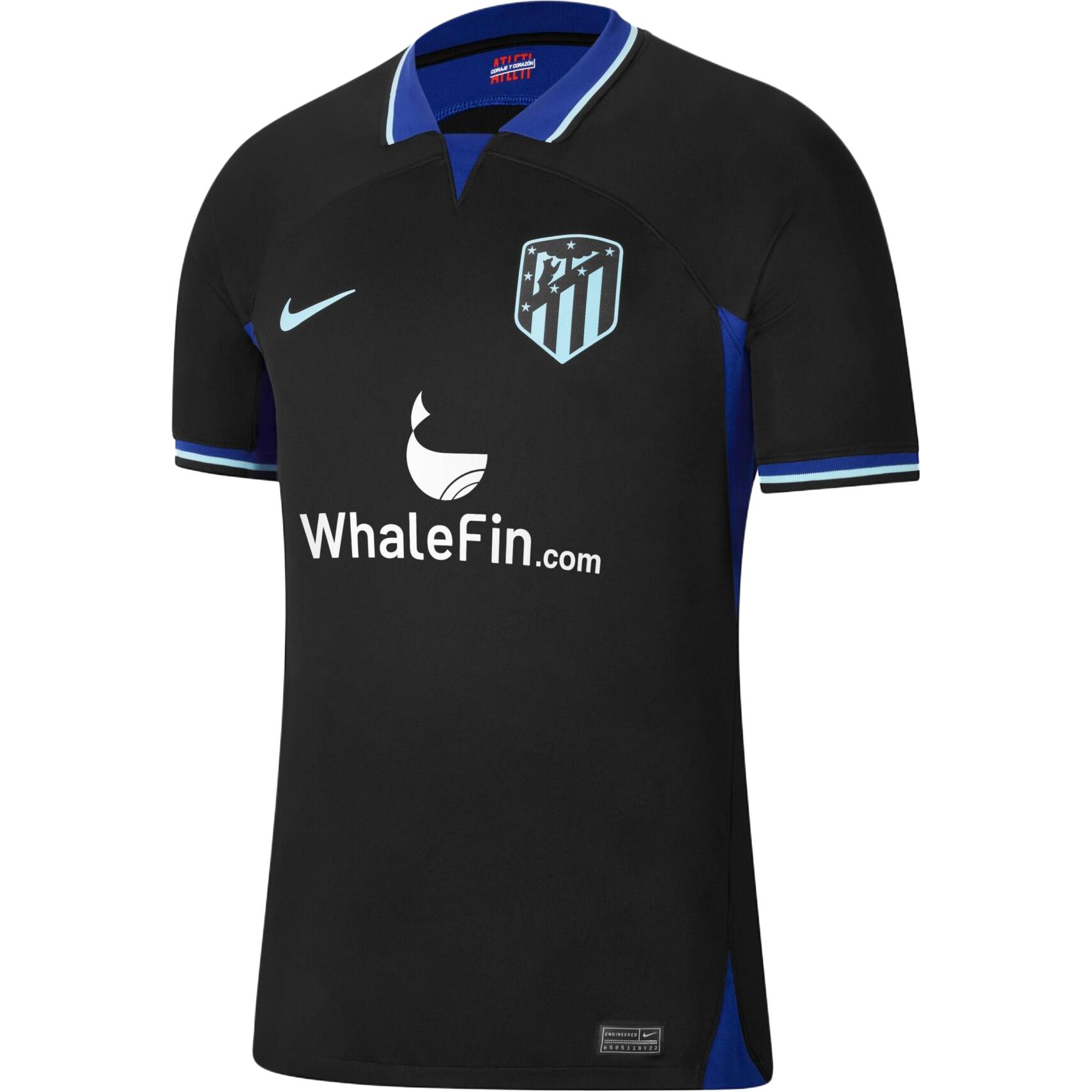 Nike Atlético Madrid 2022/23 Stadium Away Dri-FIT Soccer Jersey Black DJ7671-010 L