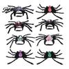 Pet Party Supplies for Dogs Spider Costume, Halloween Cat Outfit with Skull Face, Black Funny Apparel Holiday Cats Cosplay Photo Props Easy
