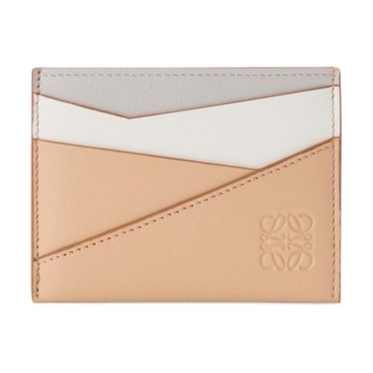 

Loewe Puzzle Embossed Geometric Pattern Leather Card Holder Women Accessories Ghost Silky-Beige C510Q77X06-8313 Gift Set(Basic Set+Box+Shopping Bag)