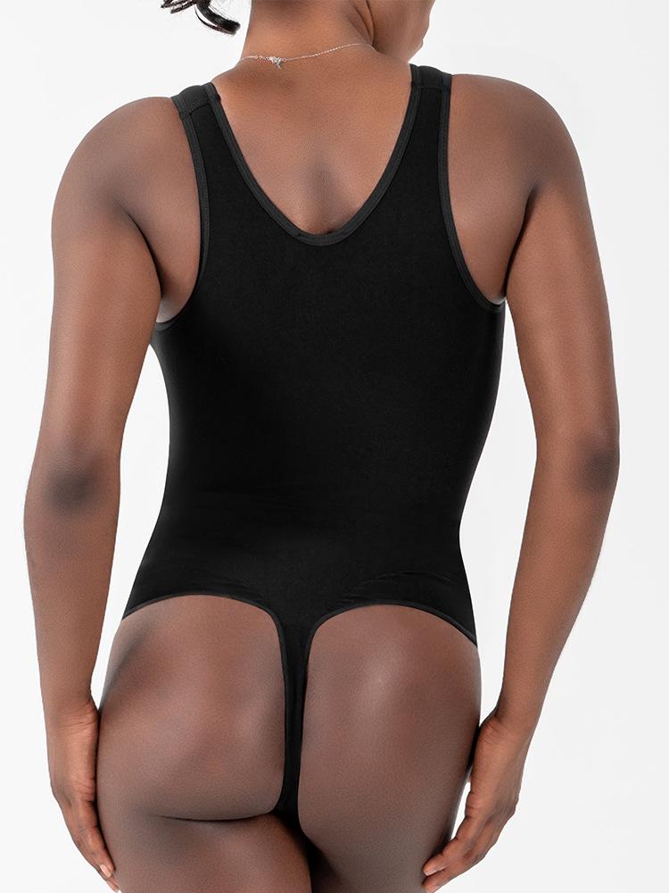 Nahtloser U-Ausschnitt Shapewear String-Body - Hochelastisch, Schlankmachend, Hautfreundlich