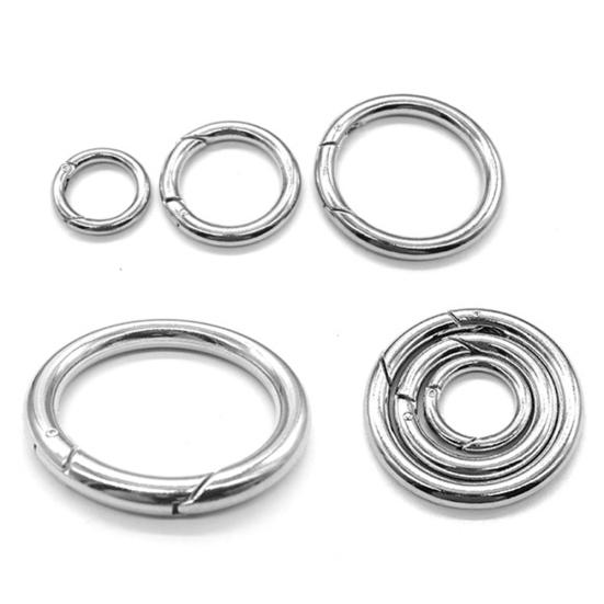 Zinc Round Hiking Alloy Spring Snap O-ring Keyring Hook Clip Buckle Carabiner