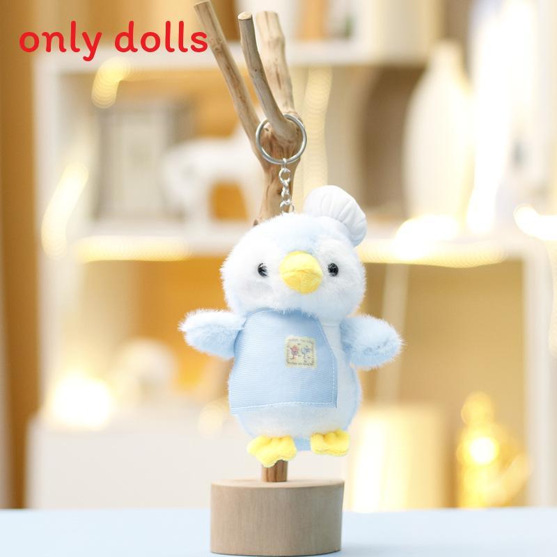

Cute Penguin Chef Plush Doll With Pp Cotton Filling For Girls Gift And Keychain синий