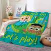 Cartoon cute C-coComelonS Blanket For Sofa Office Bed Plane Travel Sleep Read Relax Camping Soft And Warm