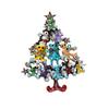 Bear Christmas Tree Zinc Cute Animal Holiday Gift Accessories Brooch