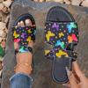 2024 Summer Women's Breathable Roman Style Color Block Sandals: European & American Flat Slippers