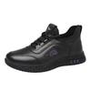 Red Dragonfly Women's Genuine Leather Casual Sports Shoes - Autumn/Winter Warm Plush Cotton Lined Sneakers.