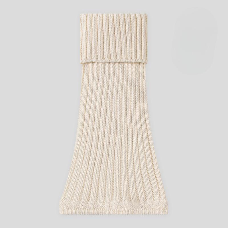 

Solid-color Wool Knitted Socks, Pile Socks, Calf Socks, Warm Leg Covers for Autumn and Winter, Simple and Versatile Socks 1 pair