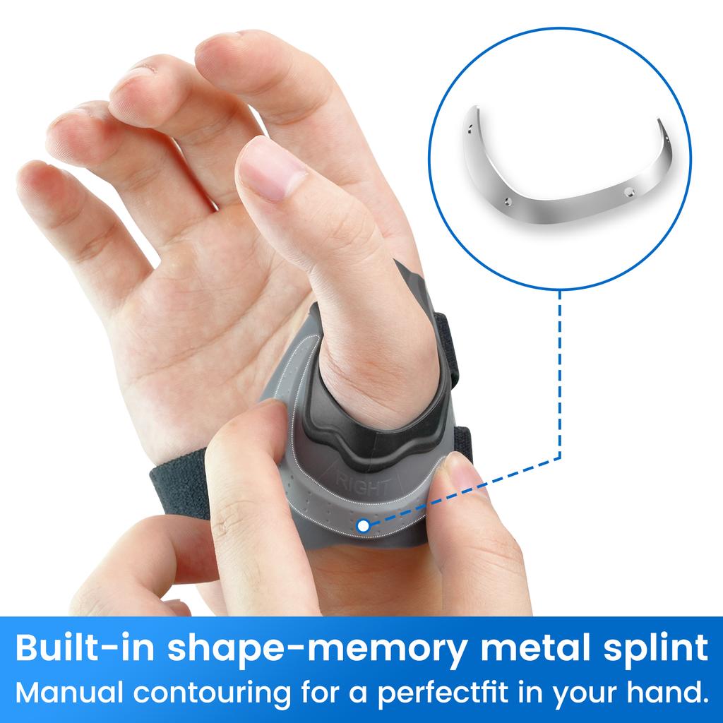 Velpeau Cmc Thumb Brace For Arthritis Pain And Support, With High Elasticity And Anti Slip Wrist Strap, Comfortable Thumb Splint