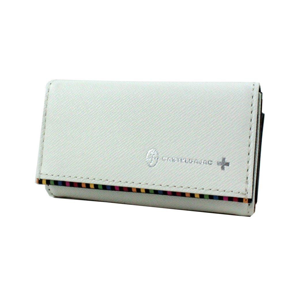 Key Case 5 Rows with Coin Purse Arch 074612 White [Castelbajac]