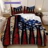 American flag, baseball, and guitar bedding, duvet cover, pillowcase, home decoration, birthday gift (1 * duvet cover+2 * pillowcase, coreless)