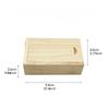 1PCS Wooden Unfinished Blank Storage Box With Slide Top for Necklace Ring Jewels or USB Wood Storage Boxes Case Home Decoration