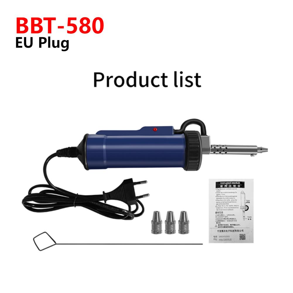 BBT-680 Electric Vacuum Suction Tin Gun Powerful Desoldering Pump 30W Hand Welding Tools Removal Soldering Sucker Pen Desolder