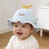 New Cartoon Bear Fisherman Hat: Korean Style Cute Sun Protection Bucket Hat for 1-Year-Old Boys and Girls