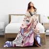 Sameko Saba X Gawr Gura Blanket Multiple Sizes Super Soft and Warm  Throw Blankets for Sofa Couch and Bed