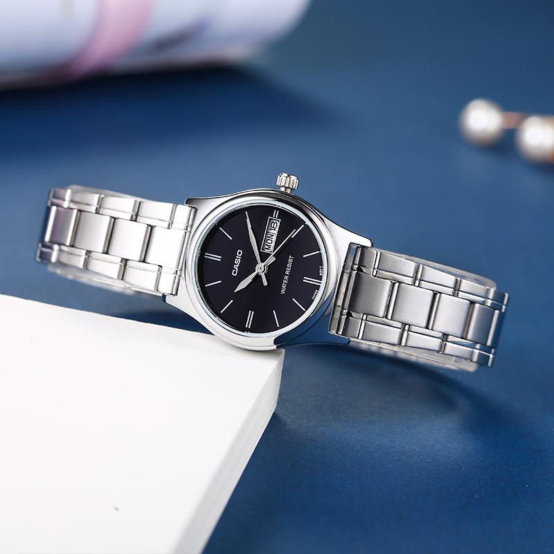 CASIO Women's Standard Series Black Watch LTP-V006D-1B2 LTP-V006D-1B2