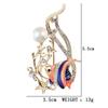 Mode Tropenfisch Exquisite Abzeichen Schnalle Elegant Kristall Emaille Meer