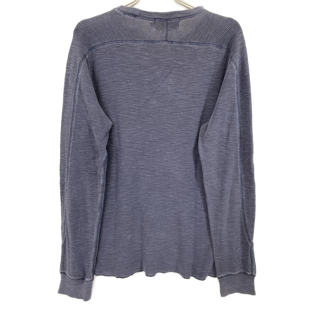 RRL Navy Cotton Thermal Long-sleeved T-shirt Tops M NavyUsed