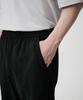 MUSINSA STANDARD Seersucker Loose Tapered Elastic Waist Pants [Black]
