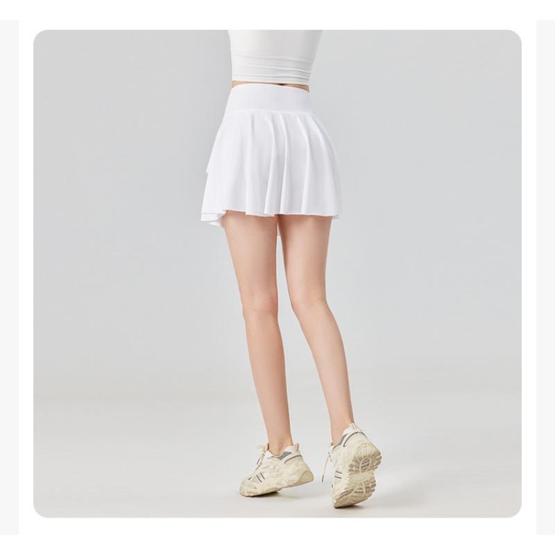 Women's Sports Golf Skirt Quick Dry Sports Skirt High Waist Pleated Short Half Skirt Yoga Clothing