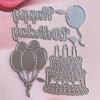 Happy Birthday  Metal Cutting Dies Handmade Stencil Mold Embossing Pattern for Children Adults DIY Crafts Projects